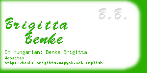 brigitta benke business card